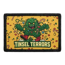 Pull Patch Tinsel Terrors patch med velcro julemotiv