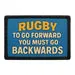 Pull Patch Rugby To Go Forward patch 3x2 rugby