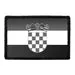 Pull Patch Croatia Flag patch sort/hvid taktisk velcromærke