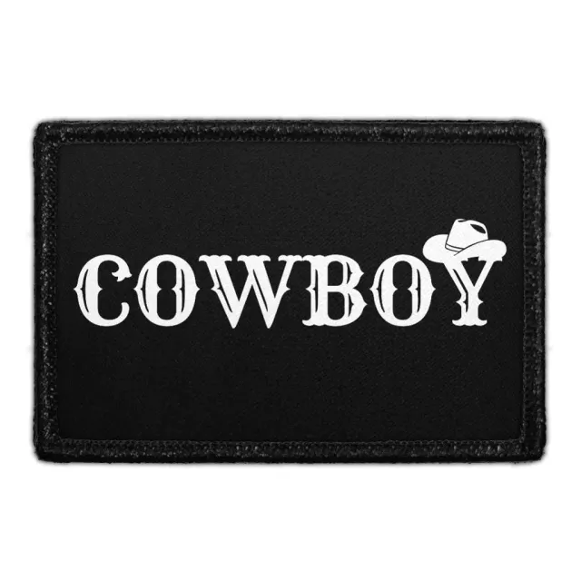 Pull Patch Cowboy Hat patch med velcro 76 mm
