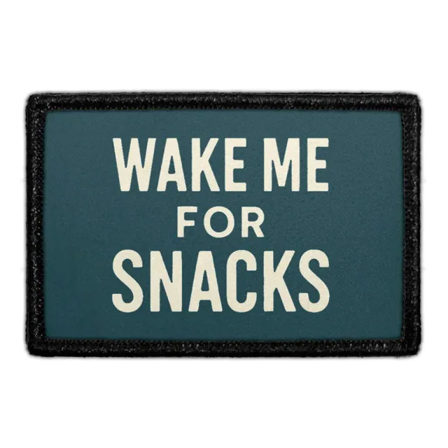 Pull Patch Wake Me for Snacks patch med velcro sjov