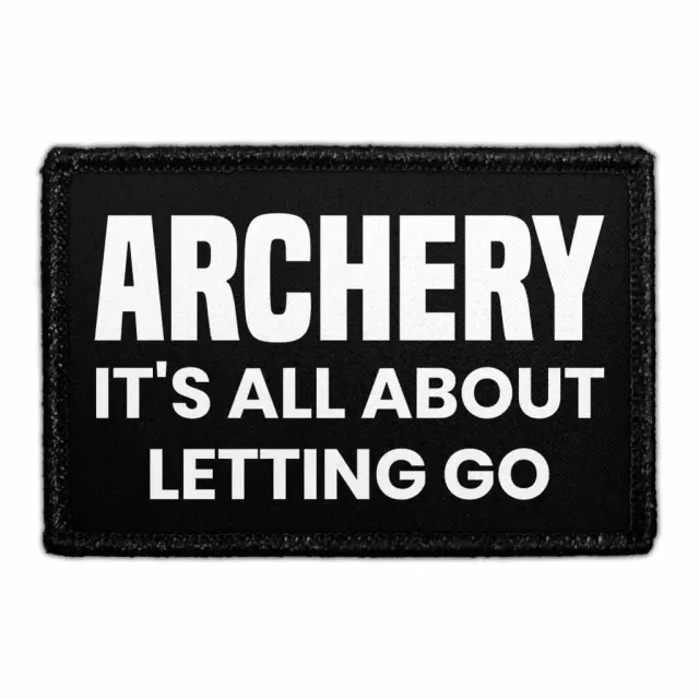 Pull Patch Letting Go Archery patch velcro 76 mm