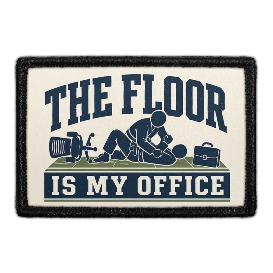Pull Patch The Floor Is My Office patch velcro 7,6x5 cm