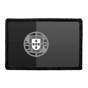 Pull Patch Portugal Flag patch sort-hvid velcro
