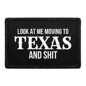 Pull Patch Moving To Texas patch med velcro hook