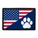 Pull Patch US Paw Flag patch potetryk velcro