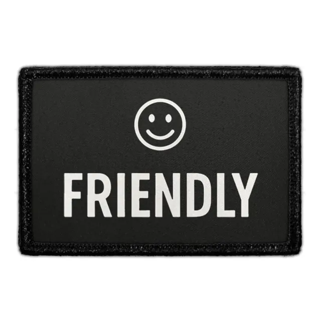Pull Patch Friendly Badge patch 3x2 tommer velcro