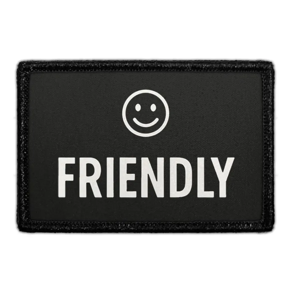 Pull Patch Friendly Badge patch 3x2 tommer velcro