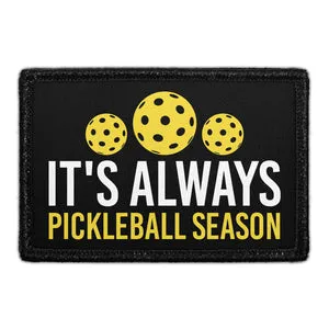 Pull Patch Always Pickleball Season velcromærke 76x51mm