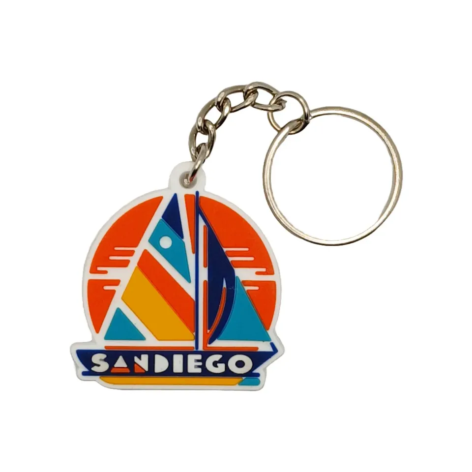 Vagabond Heart San Diego nøglering broderet