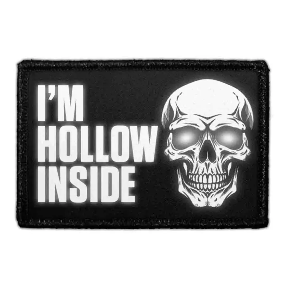 Pull Patch I'm Hollow Inside patch med velcro halloween