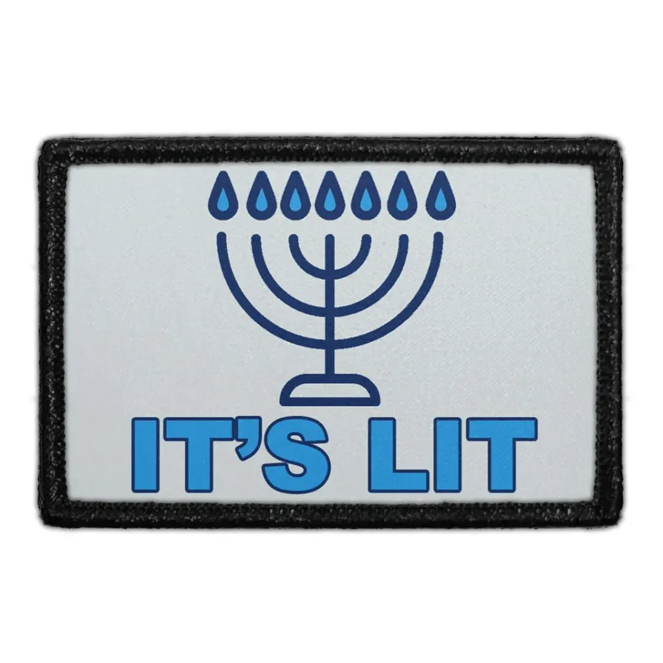 Pull Patch It's Lit patch 76 mm velcro tekst