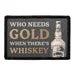 Pull Patch Who Needs Gold Whiskey patch 3x2 krog