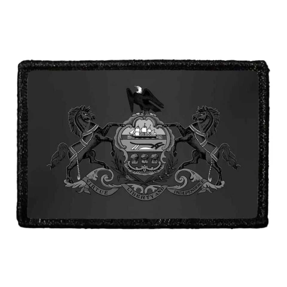 Pull Patch Pennsylvania State Flag patch sort hvid