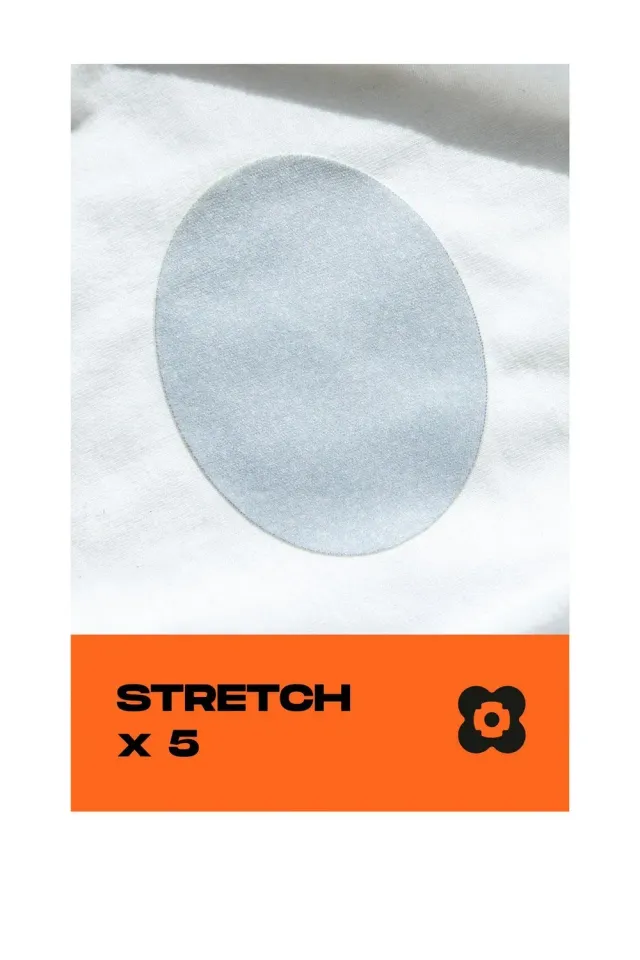 FabPatch Arki tekstillapper denim/grå/hvid 5-pak