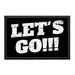 Pull Patch Let's Go patch med velcro 7,6x5 cm sjov