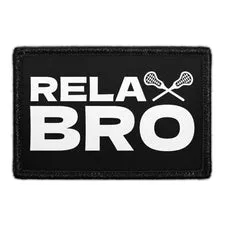 Pull Patch Relax Bro patch med velcro til lacrosse