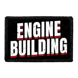 Pull Patch Engine Building velcromærke 76x51 mm