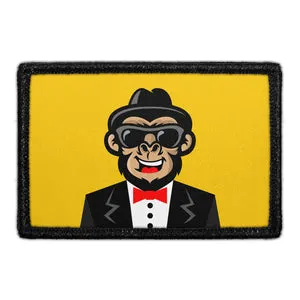 Pull Patch Gorilla With Coat And Tie patch velcro habit