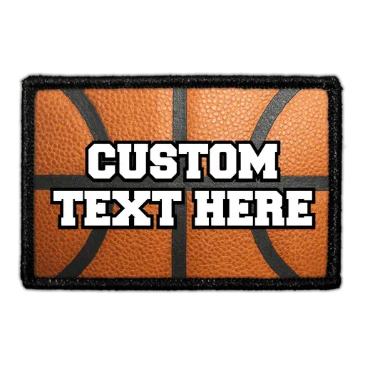 Pull Patch Custom basketball patch med egen tekst 76mm