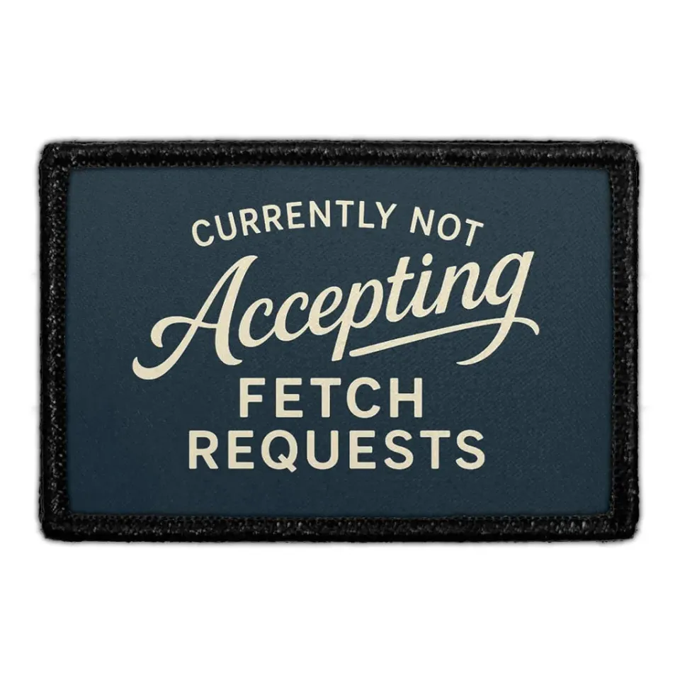 Pull Patch Fetch Requests patch med velcro 76x51 mm